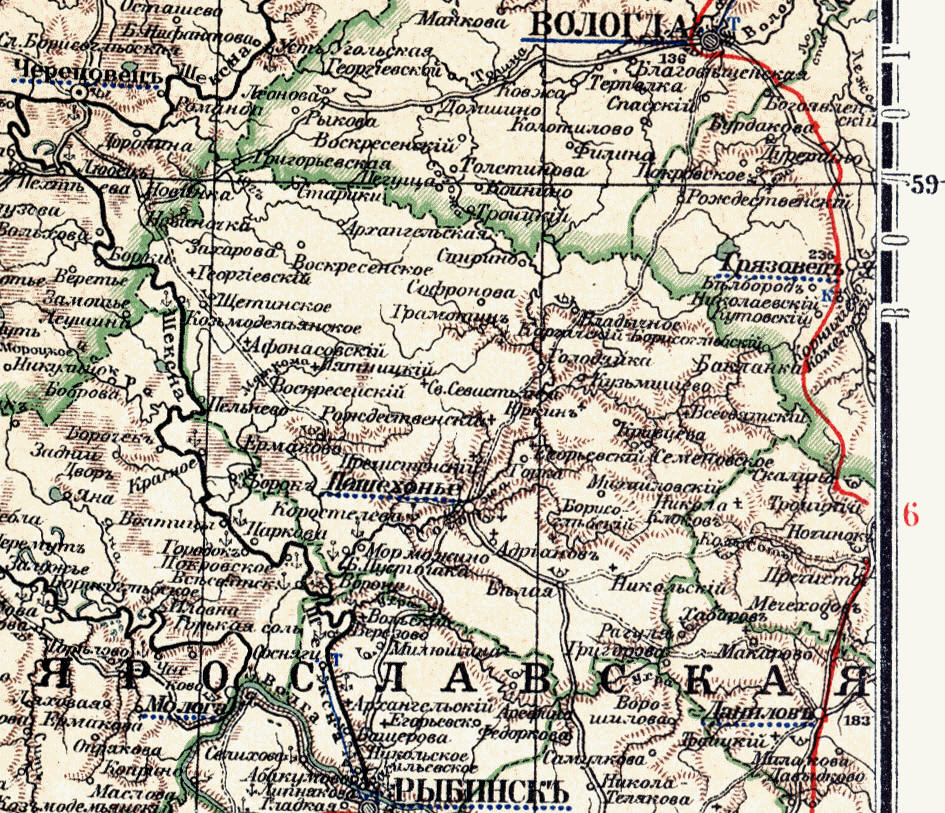 Пошехонскiй уезд, 1903 год