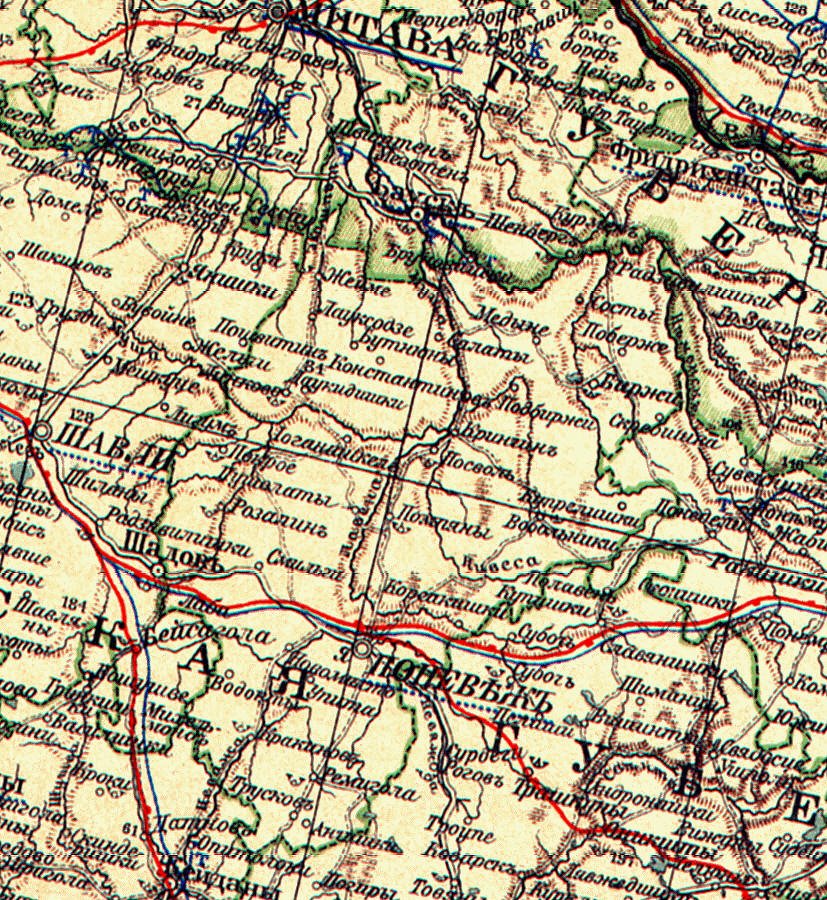 Поневежский уезд, 1903 год