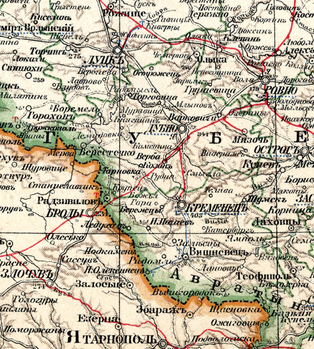 Кременецкiй и Дубенскiй уезды, 1903 годъ